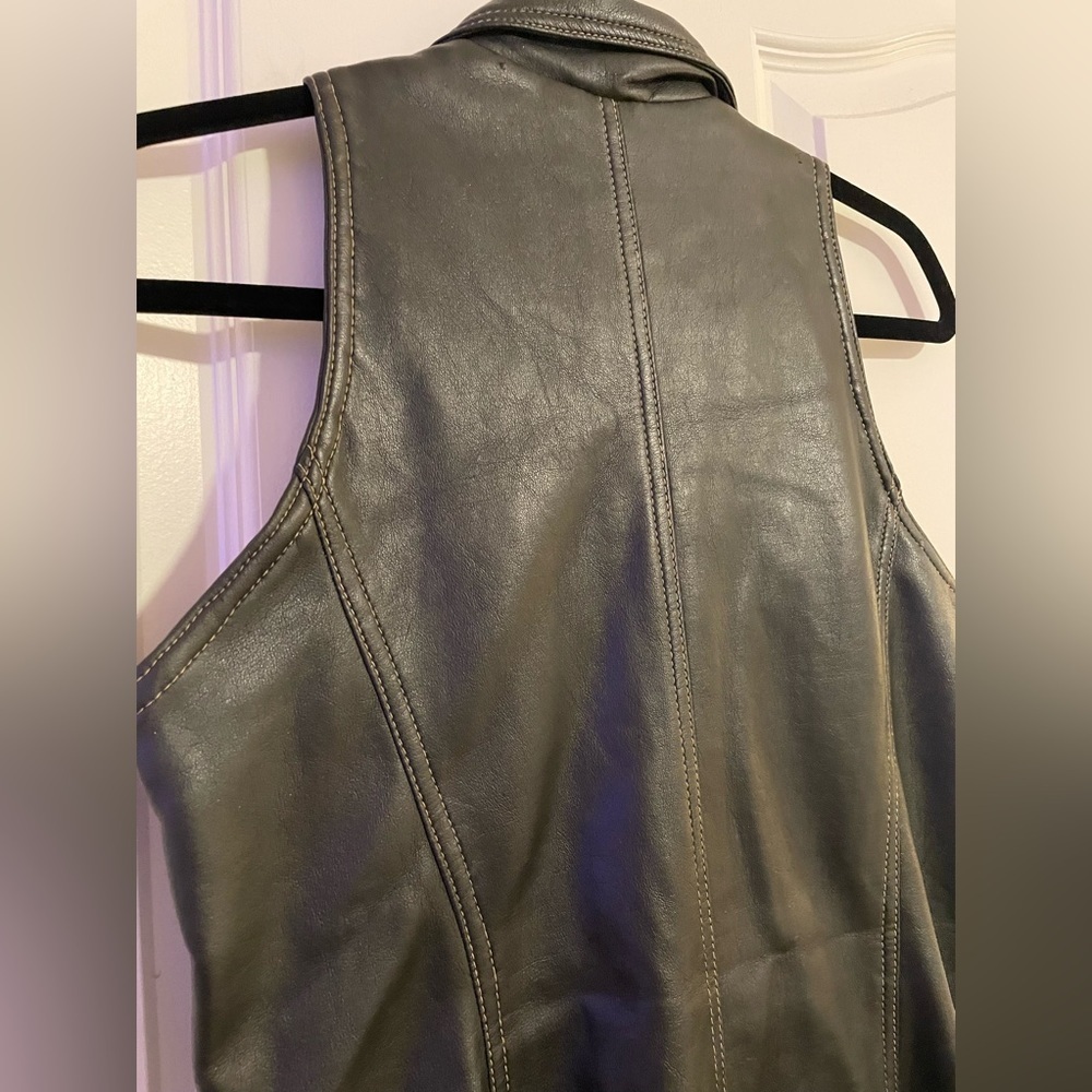 INDIO PIONEER TRADING CO Vintage Faux Leather Mini Dress - Picture 4 of 11